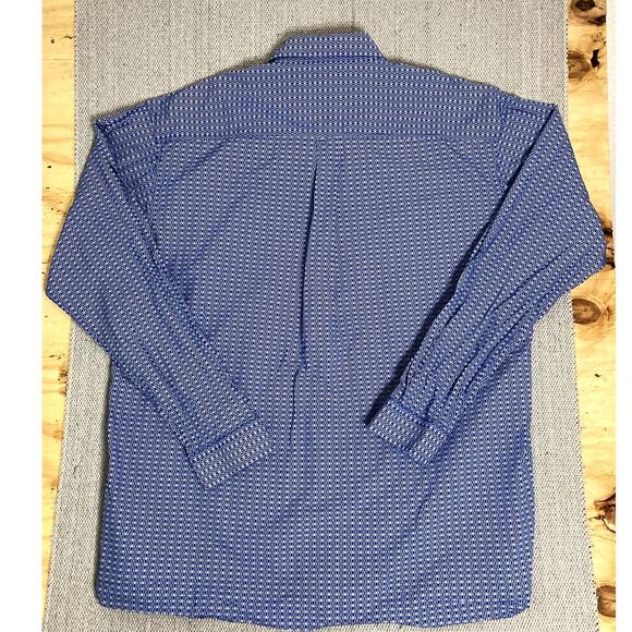 Cinch White Label Western Shirt Men's XXL Blue Gingham Check Rodeo Logo - Picture 8 of 13